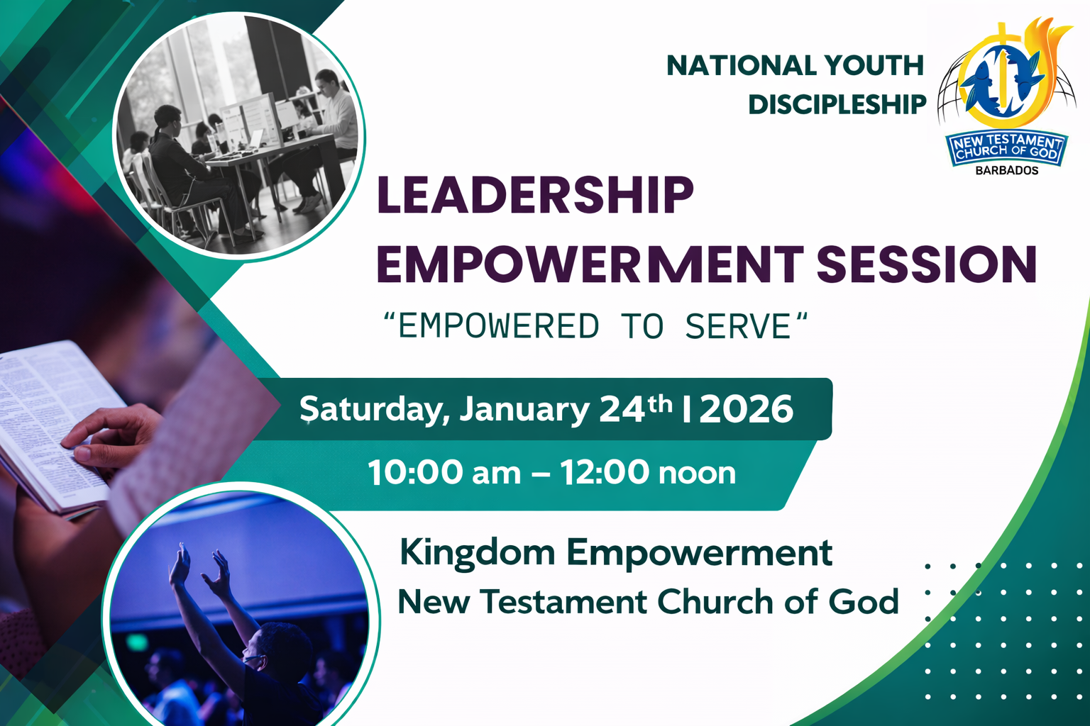New Testament Church Of God Barbados: N.T.C.O.G Youth and Discipleship Registration Form